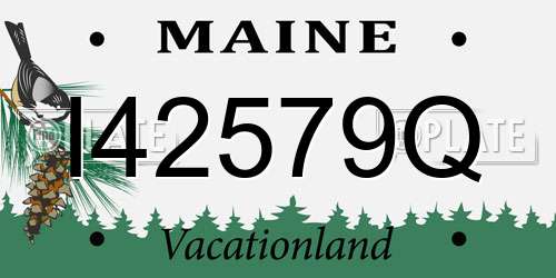 I42579Q Maine License Plate