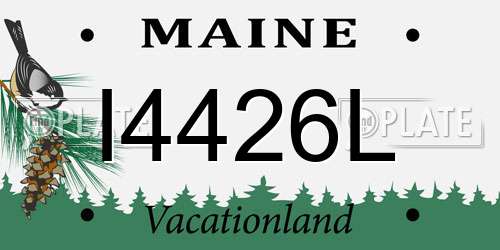 I4426L Maine License Plate