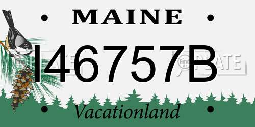 I46757B Maine License Plate