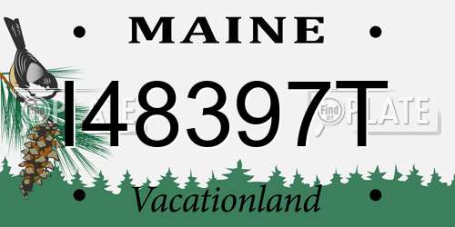 I48397T Maine License Plate
