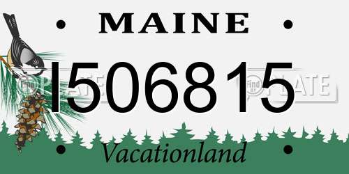 I506815 Maine License Plate