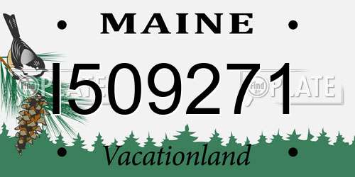 I509271 Maine License Plate