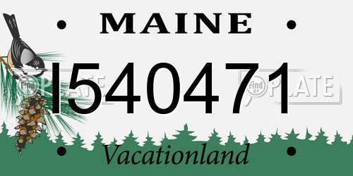 I540471 Maine License Plate