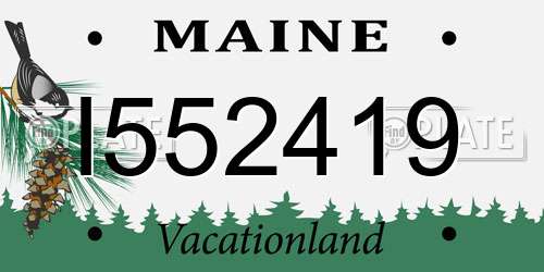 I552419 Maine License Plate