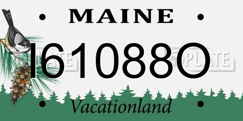 I61088O Maine License Plate