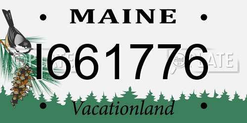 I661776 Maine License Plate