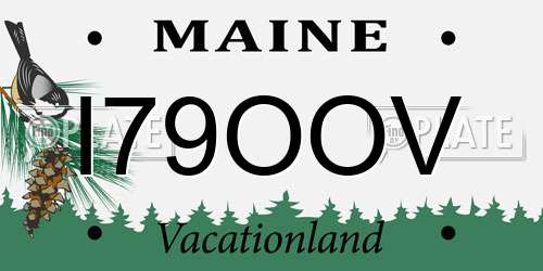 I79OOV Maine License Plate
