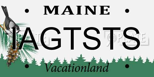 IAGTSTS Maine License Plate
