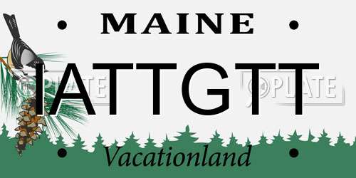 IATTGTT Maine License Plate