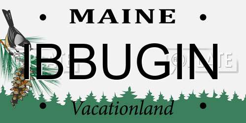 IBBUGIN Maine License Plate