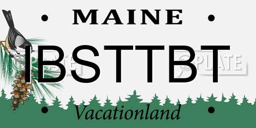 IBSTTBT Maine License Plate