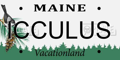 ICCULUS Maine License Plate