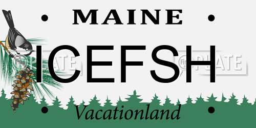 ICEFSH Maine License Plate