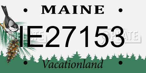 IE27153 Maine License Plate