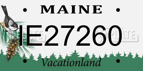 IE27260 Maine License Plate