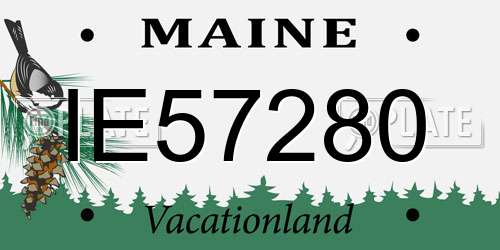IE57280 Maine License Plate