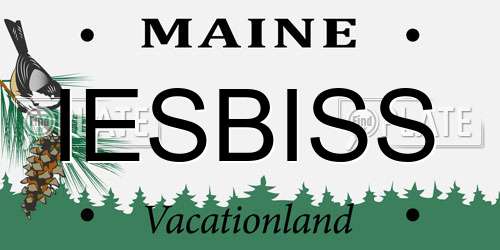 IESBISS Maine License Plate