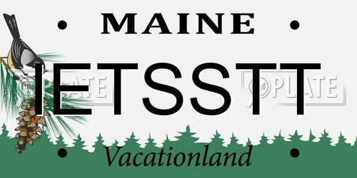IETSSTT Maine License Plate