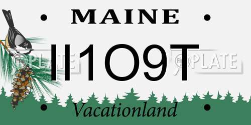 II1O9T Maine License Plate