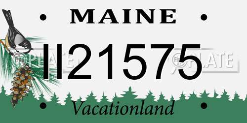 II21575 Maine License Plate