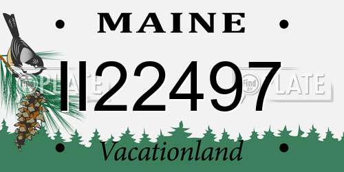 II22497 Maine License Plate