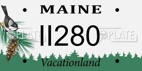 II280 Maine License Plate