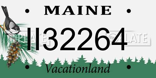II32264 Maine License Plate