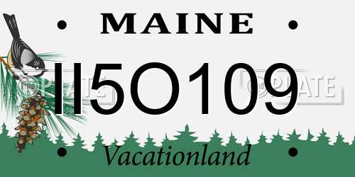 II5O109 Maine License Plate