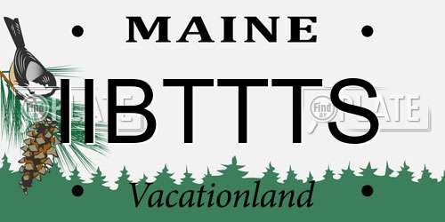 IIBTTTS Maine License Plate