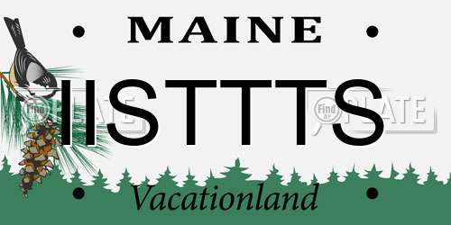 IISTTTS Maine License Plate