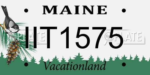 IIT1575 Maine License Plate