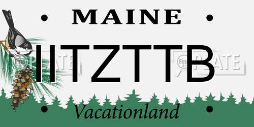 IITZTTB Maine License Plate