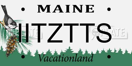 IITZTTS Maine License Plate