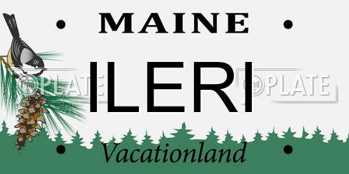 ILERI Maine License Plate