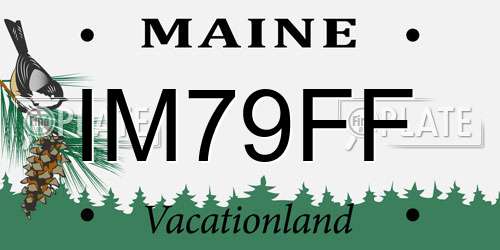 IM79FF Maine License Plate