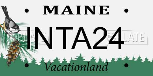 INTA24 Maine License Plate
