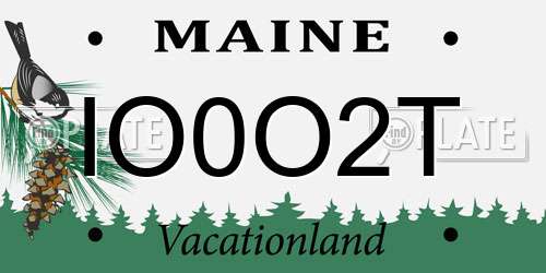 IO0O2T Maine License Plate