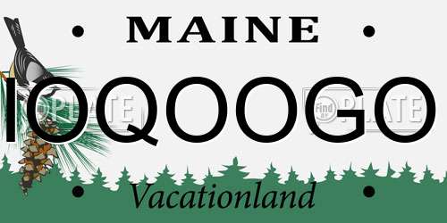 IOQOOGO Maine License Plate