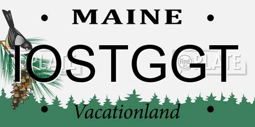 IOSTGGT Maine License Plate