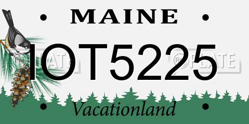 IOT5225 Maine License Plate