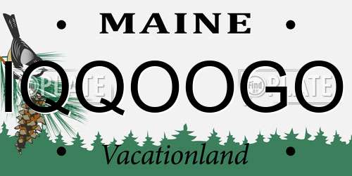 IQQOOGO Maine License Plate