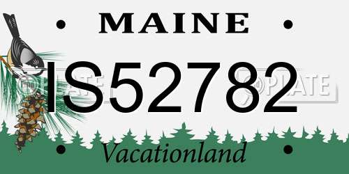 IS52782 Maine License Plate