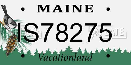 IS78275 Maine License Plate