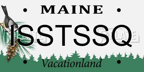 ISSTSSQ Maine License Plate