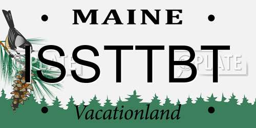 ISSTTBT Maine License Plate