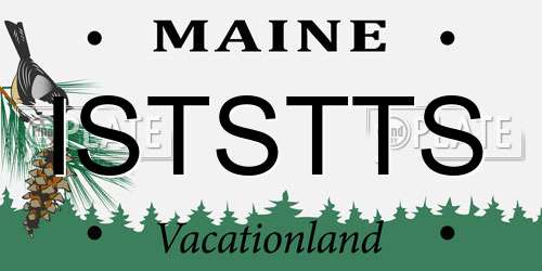 ISTSTTS Maine License Plate