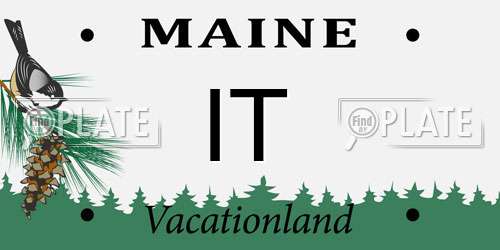 IT Maine License Plate