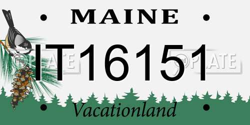 IT16151 Maine License Plate