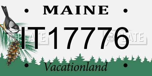 IT17776 Maine License Plate