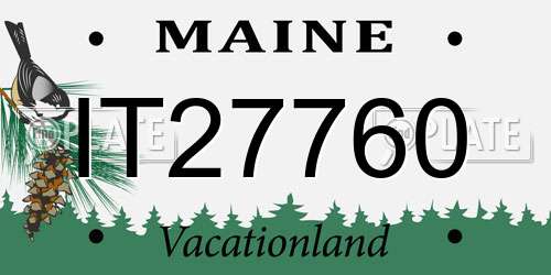 IT27760 Maine License Plate